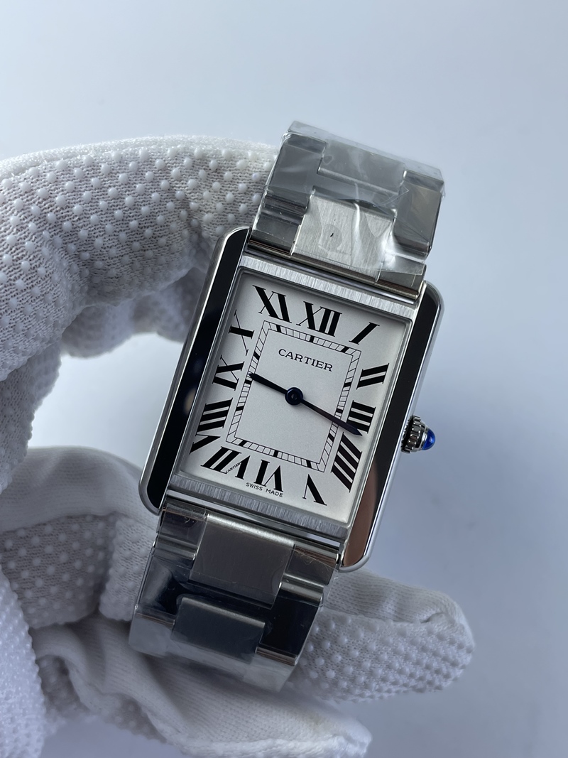 (준비완료/특급배송)NO.2325/K11공장 27mm 까르띠에 탱크솔로 스틸 브슬