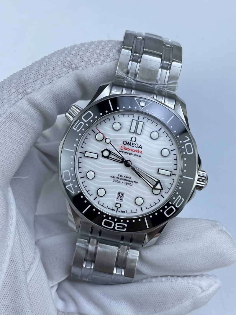 (준비완료/특급배송)NO.2930/VS공장 오메가 씨마스터 다이버300 화이트다이얼 브슬 VS8800 (최신무브업버전)