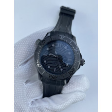 (준비완료/특급배송)NO.2953/VS공장 Seamaster 300m 43.5mm Black Ceramic VSF 11 Best Edition Black Dial on Black Rubber Strap A8806