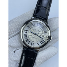 (준비완료/특급배송)NO.3086/AF공장 발롱블루 42MM 화이트다이얼 가죽 오토매틱
