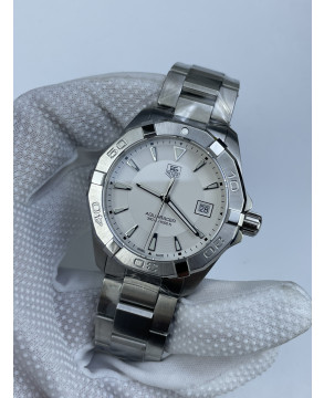  (국내발송1점 )신공장 태그호이어 아쿠아레이서 300M 쿼츠 스틸 화이트다이얼 V2