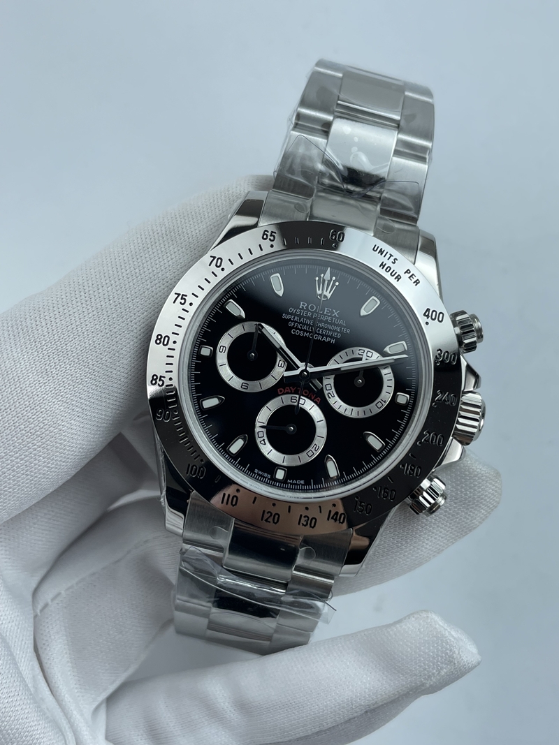 (준비완료/특급배송)NO.3620/초특급 갓성비 데이토나 스틸 세라믹베젤 블랙