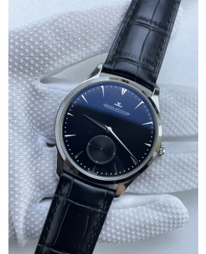 (준비완료/특급배송)NO.3725/ZF공장 예거 르클트르 마스터 울트라 씬 스몰 세컨즈 블랙다이얼 가죽