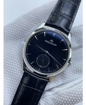 (준비완료/특급배송)NO.3726/ZF공장 예거 르클트르 마스터 울트라 씬 스몰 세컨즈 블랙다이얼 가죽