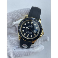(준비완료/특급배송)NO.4166/QP공장 롤렉스 요트마스터 42mm 226658 옐로우골드 3D 블랙 세라믹 베젤 오이스터플렉스 스트랩 JH3235 EF
