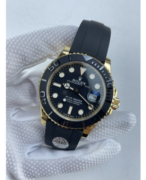 (준비완료/특급배송)NO.4166/QP공장 롤렉스 요트마스터 42mm 226658 옐로우골드 3D 블랙 세라믹 베젤 오이스터플렉스 스트랩 JH3235 EF
